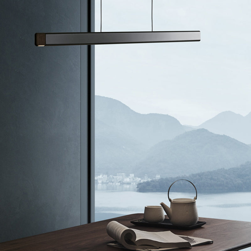 Nordic Modern Island Light LED Long Linear Pendant Lamp pour salle à manger