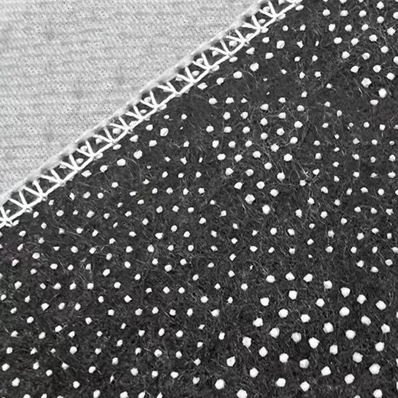 Gray Simple Carpet Polyester Geometry Print Carpet Washable Carpet for Drawing Room