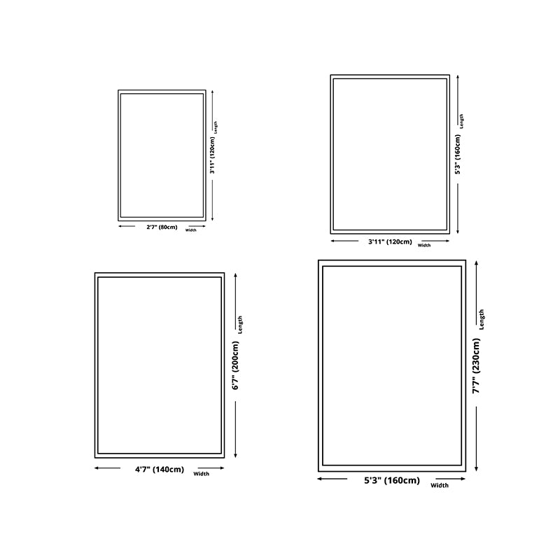 Orange Modern Rug Polyester Pattern Indoor Rug Stain Resistant Rug for Living Room