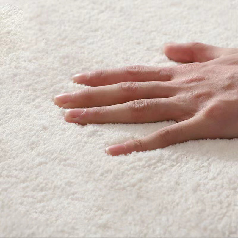 Gelb moderner Teppich Polyester Unregelmäßiger Farbpumpen Teppich Waschbar Teppich für Salon