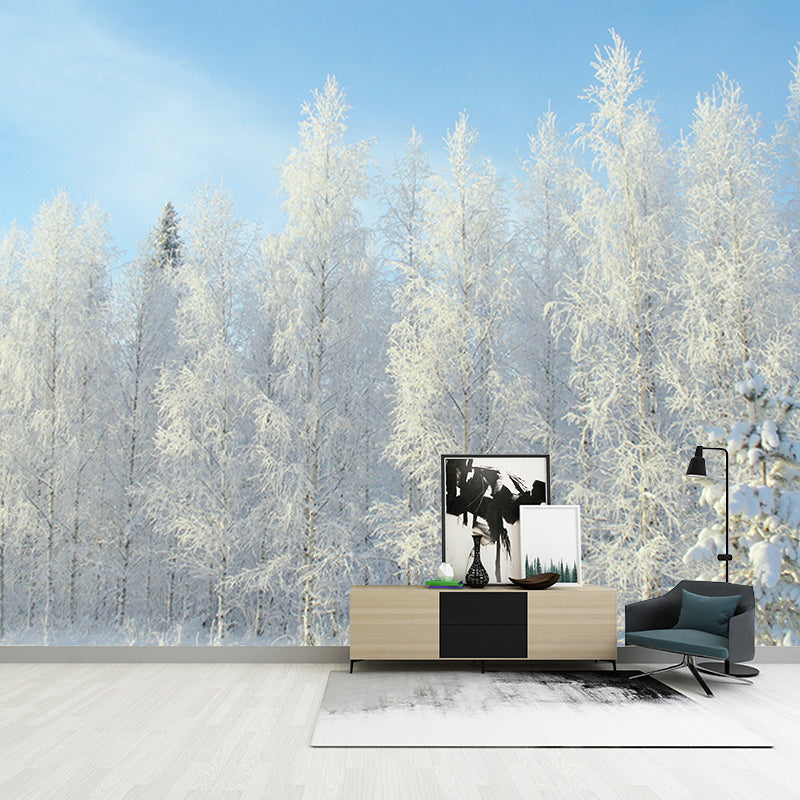 Photography Wall Mural Wallpaper Forest Sitting Room Wall Mural