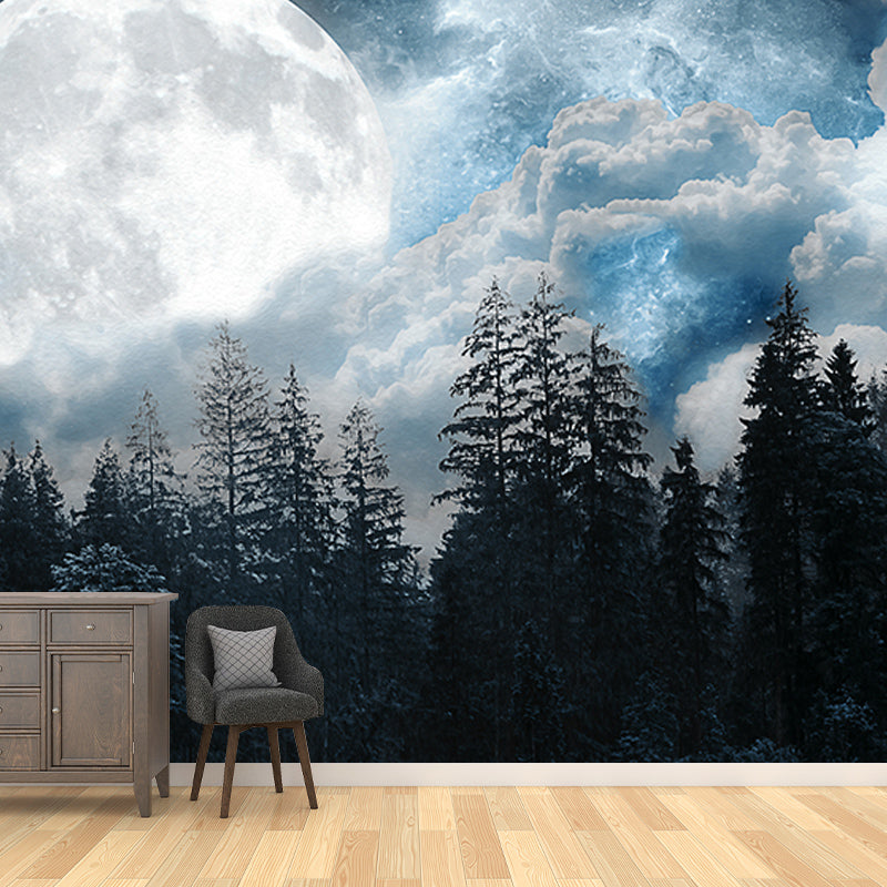 Modern Style Wall Mural Wallpaper Forest Sitting Room Wall Mural