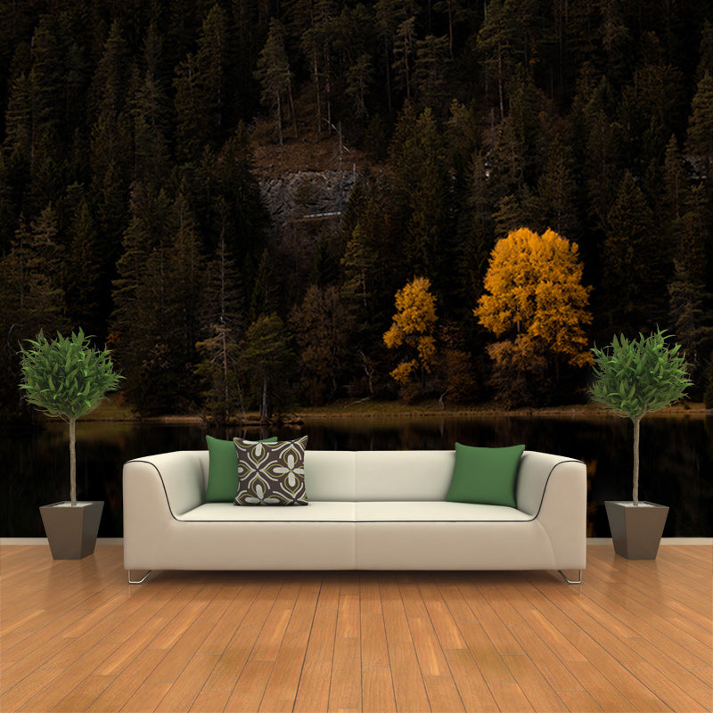 Environmental Wall Mural Wallpaper Forest Living Room Wall Mural