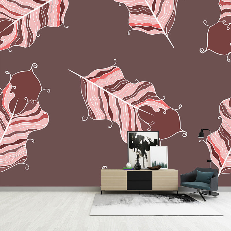 Environment Friendly Wall Mural Wallpaper Feather Sitting Room Wall Mural