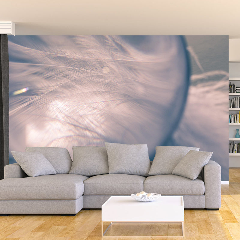 Photography Environment Friendly Mural Wallpaper Feather Bedroom Wall Mural