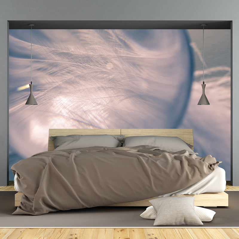 Photography Environment Friendly Mural Wallpaper Feather Bedroom Wall Mural