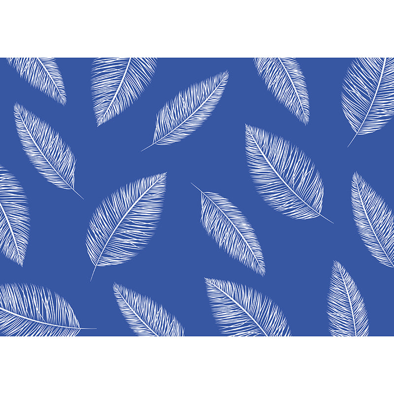 Illustration Stain Resistant Mural Wallpaper Feather Living Room Wall Mural