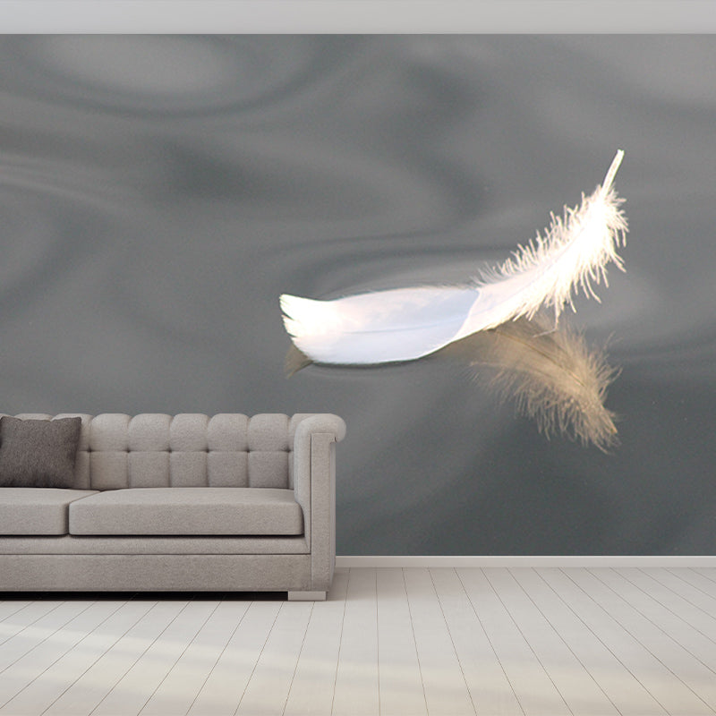 Environmental Wall Mural Wallpaper Feather Sitting Room Wall Mural