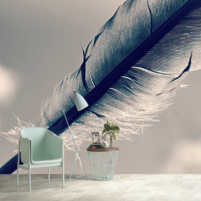 Environmental Wall Mural Wallpaper Feather Sitting Room Wall Mural