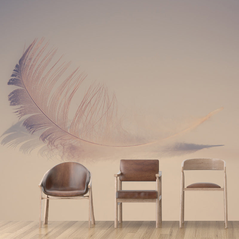 Feather Mildew Resistant Mural Wallpaper Sleeping Room Wall Mural