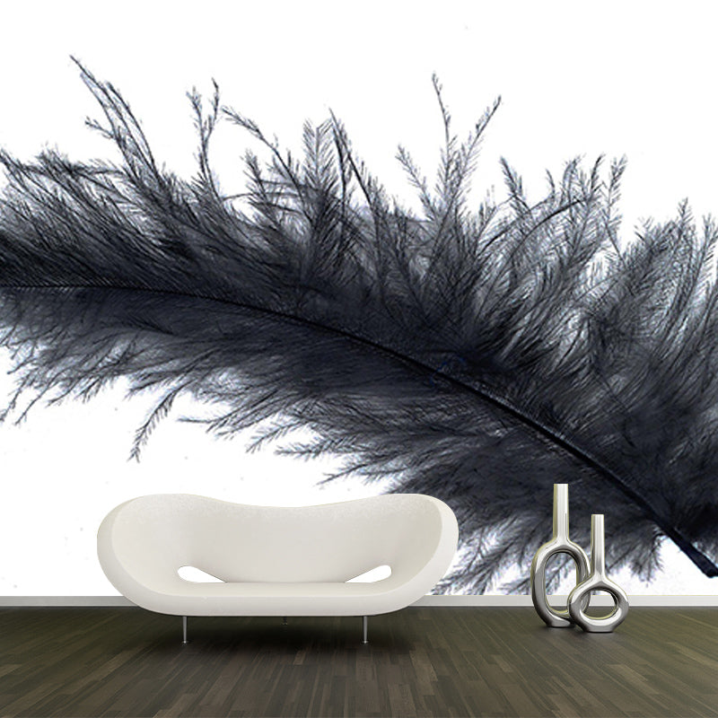 Feather Mildew Resistant Mural Wallpaper Sleeping Room Wall Mural