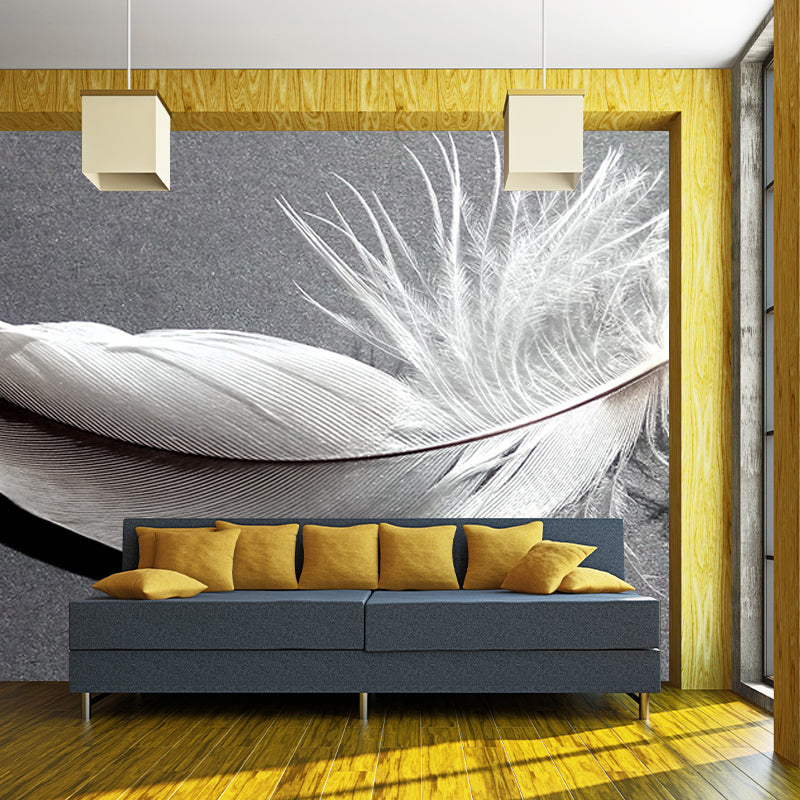 Feather Mildew Resistant Mural Wallpaper Sleeping Room Wall Mural
