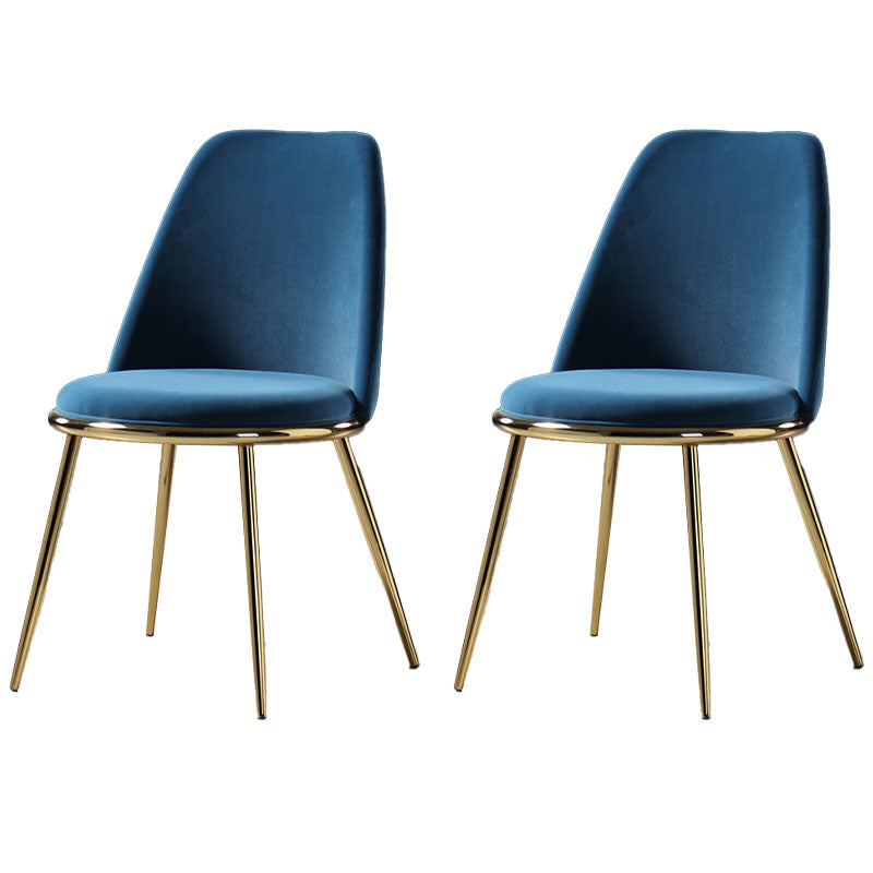 Sillas de comedor de estilo nórdico, silla sin brazos de cocina con patas de metal