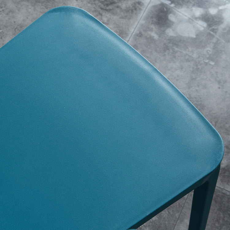 Silla lateral de plástico moderna para interiores y exteriores, silla con respaldo