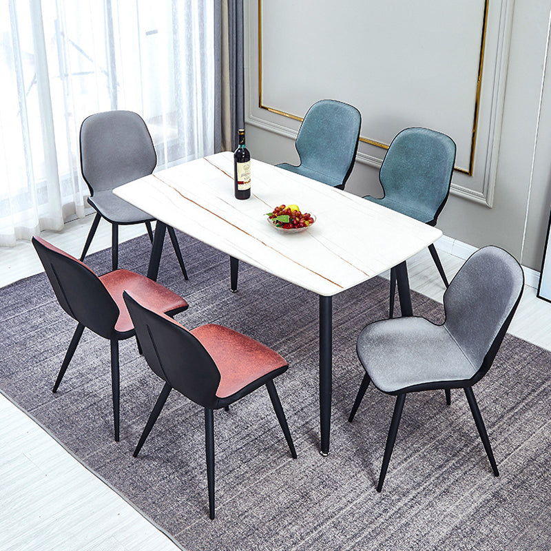 Sedia laterale contemporanea parsons sedia a bracciole opaco per brasserie
