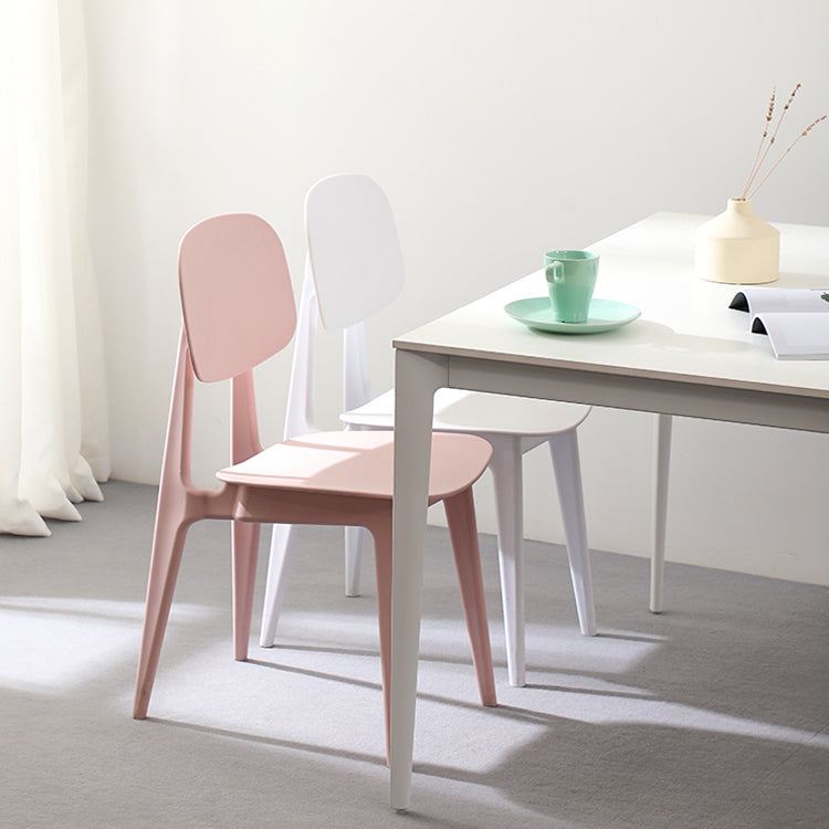 Silla de comedor plástica con respaldo abierto contemporáneo con acabado mate para restaurante