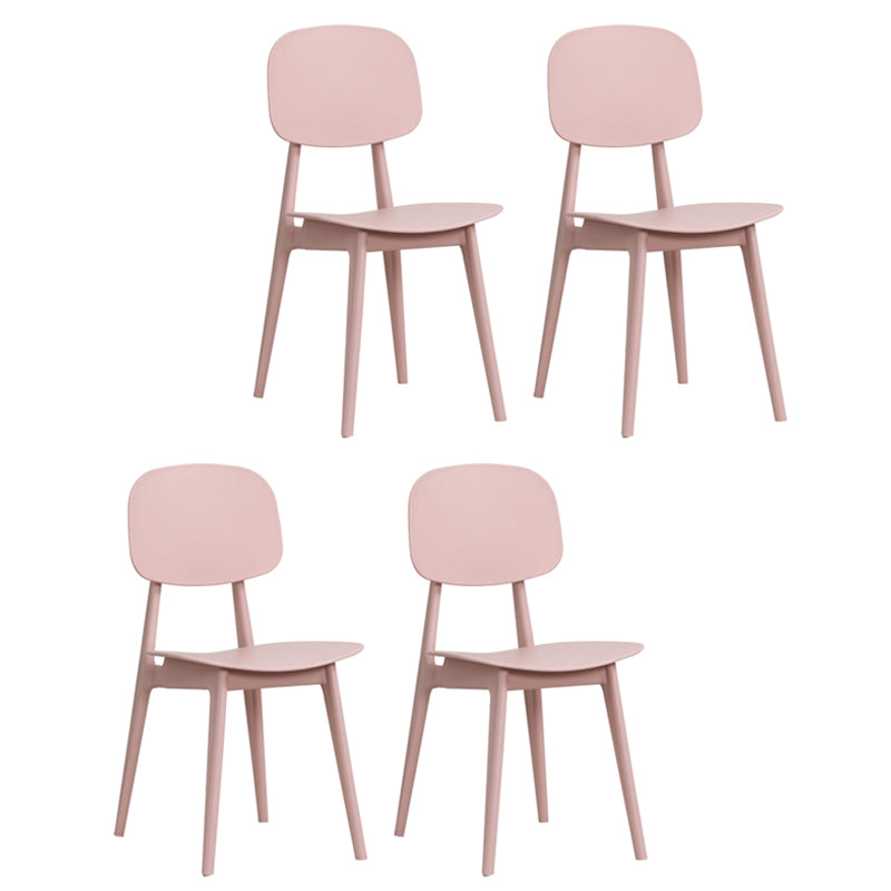 Silla de comedor plástica con respaldo abierto contemporáneo con acabado mate para restaurante