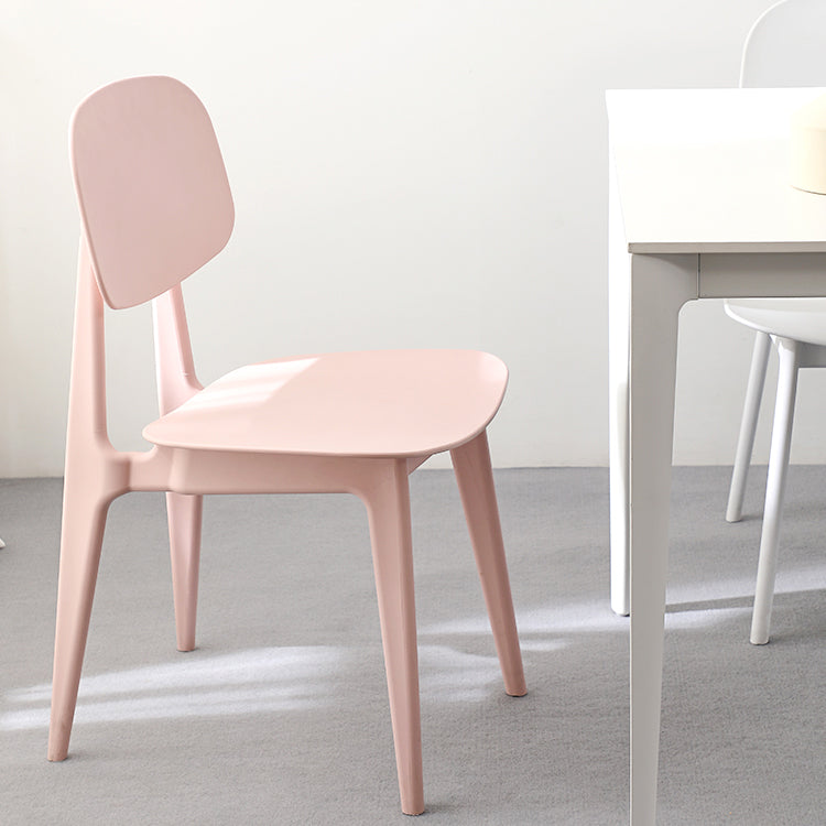 Silla de comedor plástica con respaldo abierto contemporáneo con acabado mate para restaurante