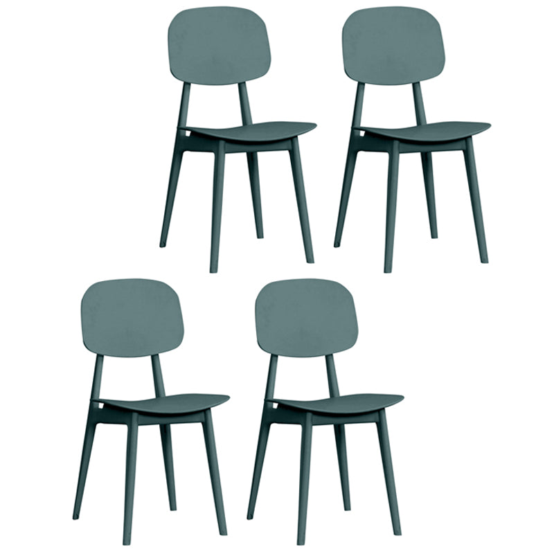 Silla de comedor plástica con respaldo abierto contemporáneo con acabado mate para restaurante