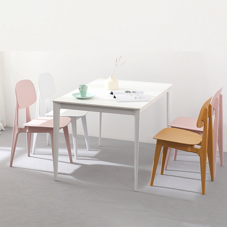 Silla de comedor plástica con respaldo abierto contemporáneo con acabado mate para restaurante