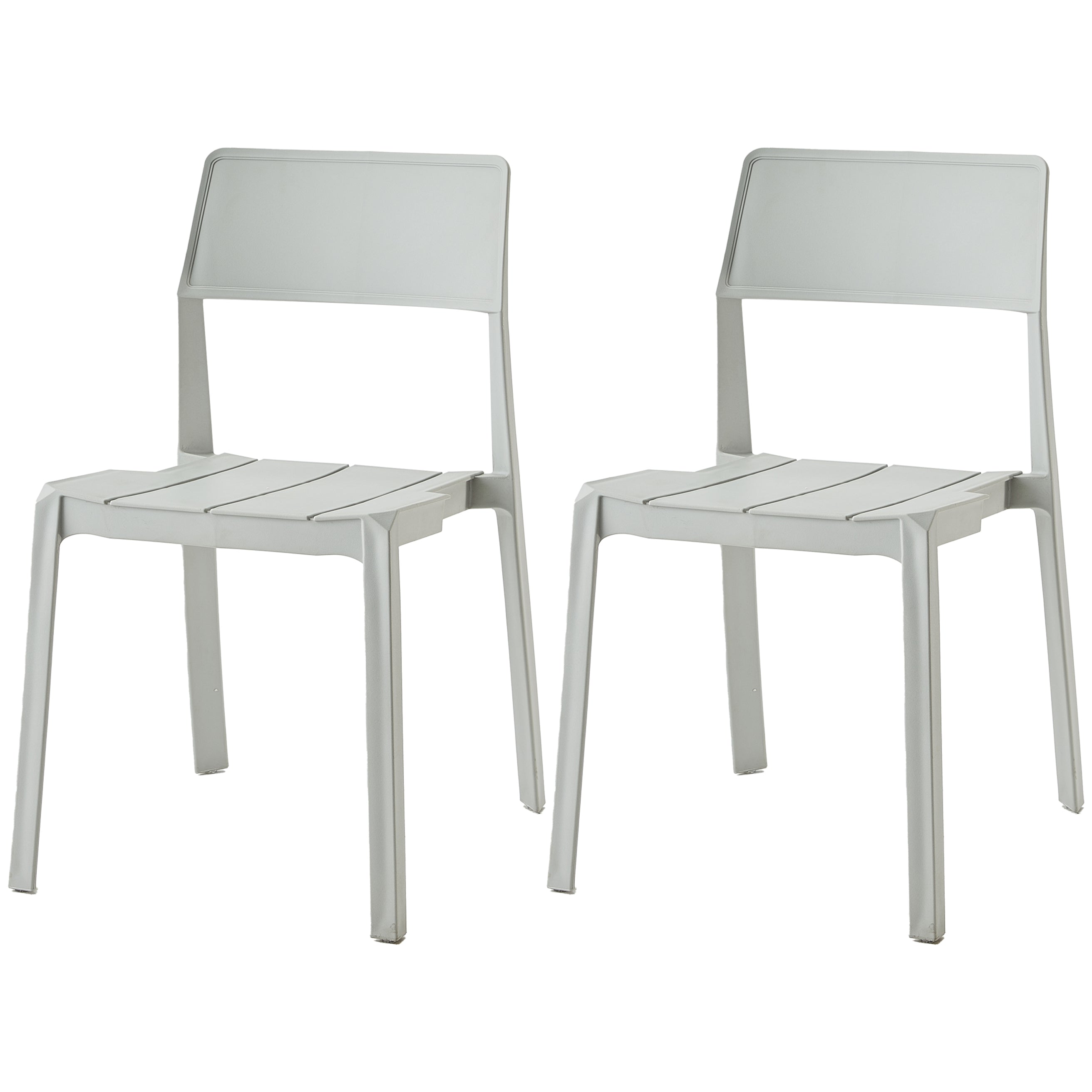 Scandinavische open achterkant Matte afwerking Plastic eetkamerstoel voor thuis