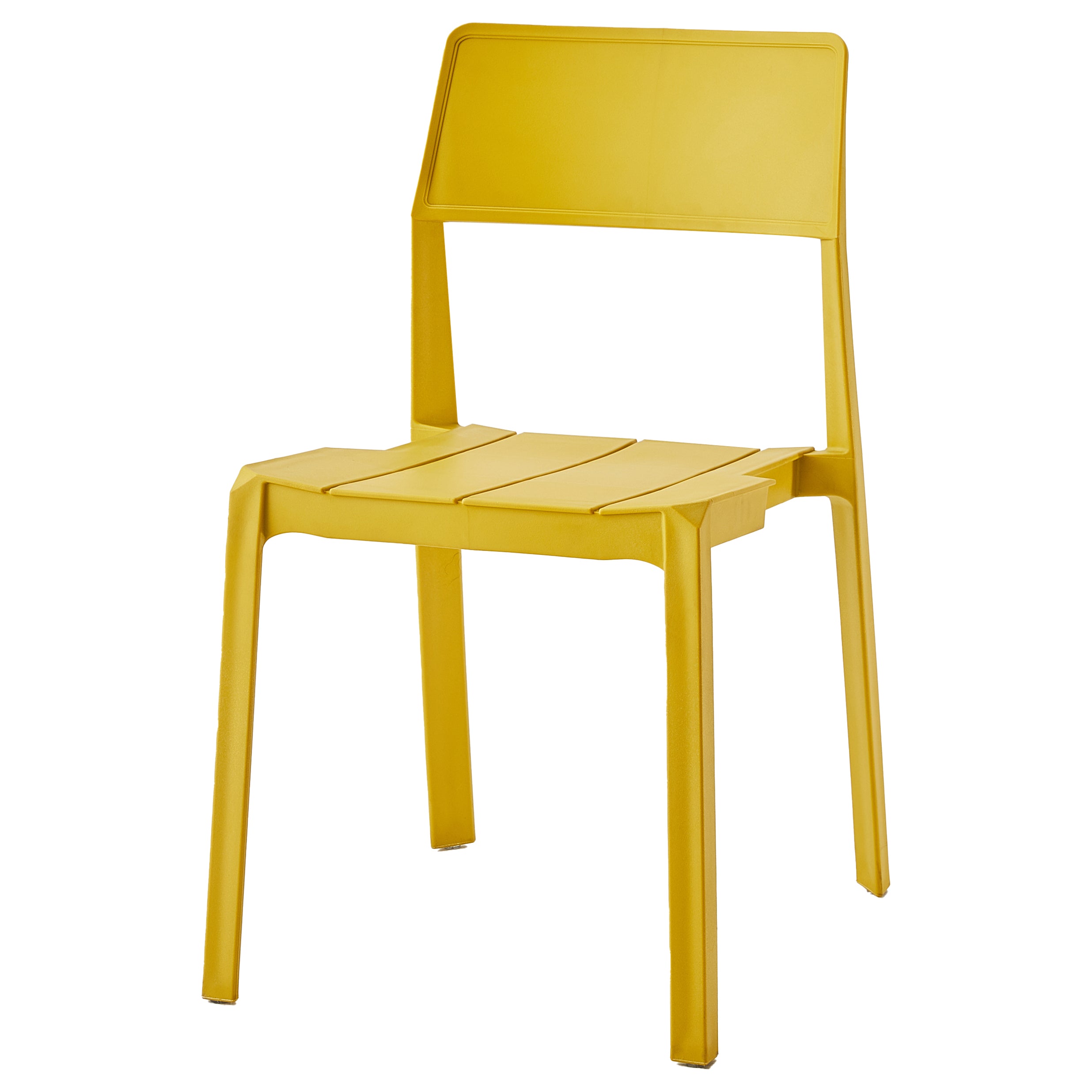 Scandinavische open achterkant Matte afwerking Plastic eetkamerstoel voor thuis