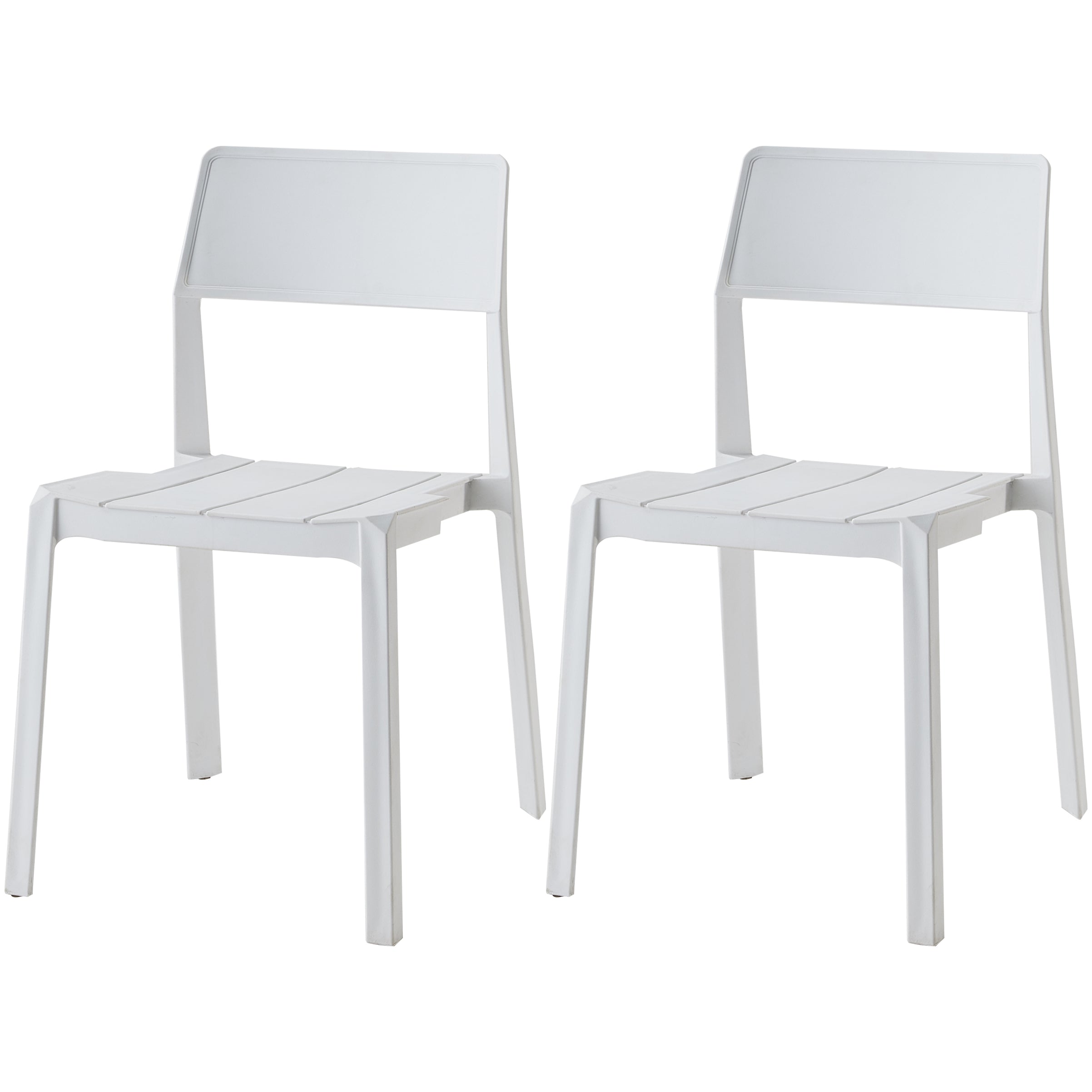 Scandinavische open achterkant Matte afwerking Plastic eetkamerstoel voor thuis