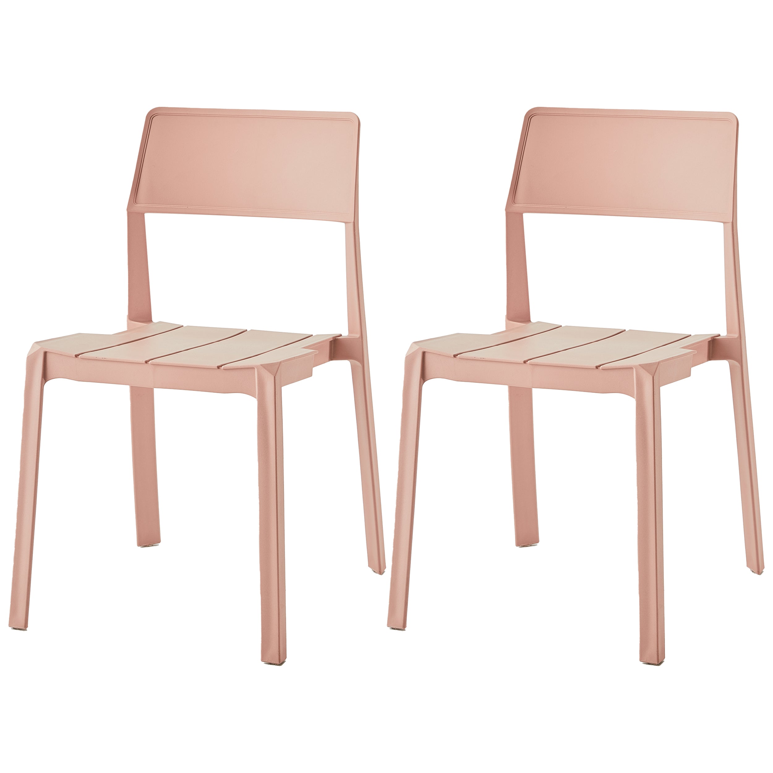 Scandinavische open achterkant Matte afwerking Plastic eetkamerstoel voor thuis
