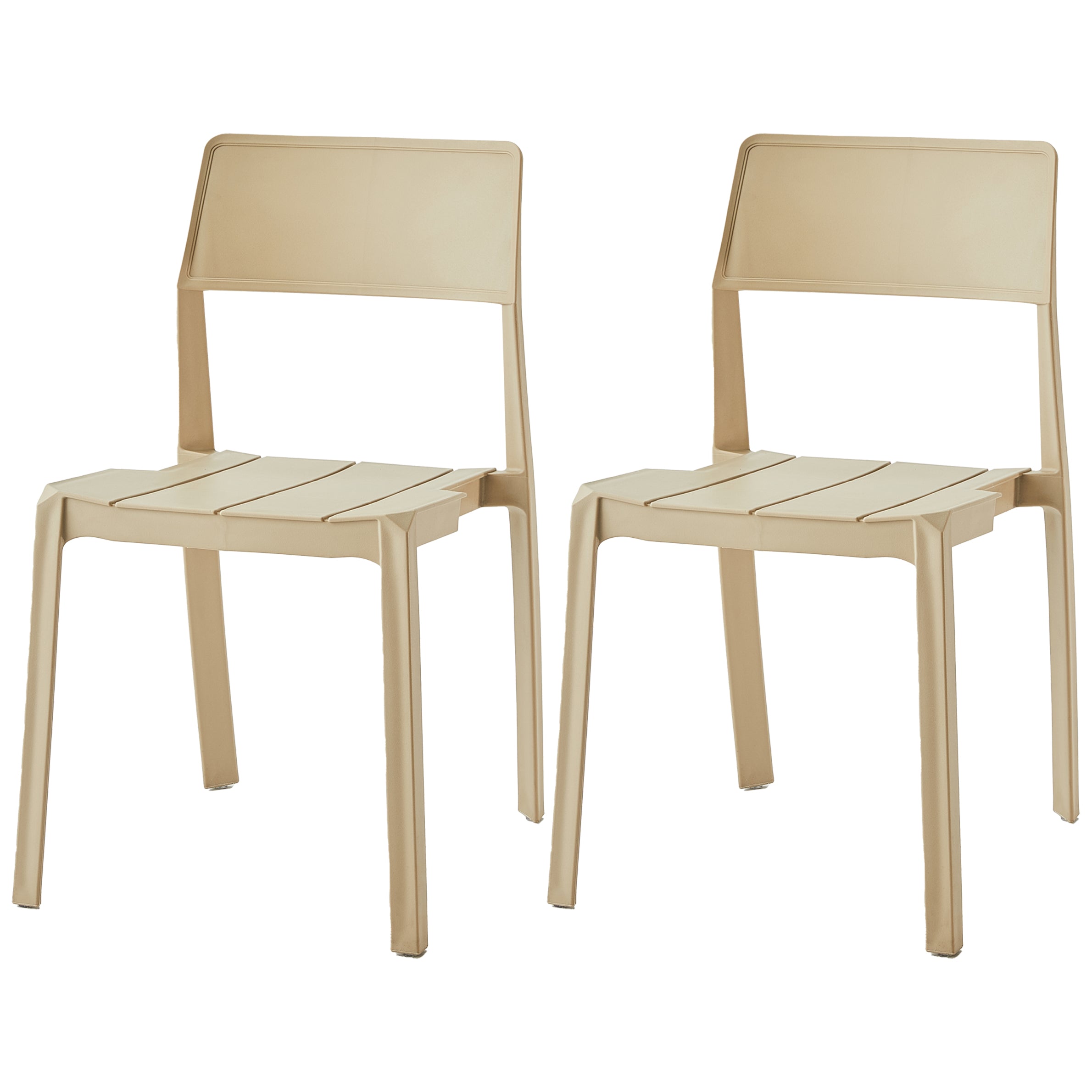 Scandinavische open achterkant Matte afwerking Plastic eetkamerstoel voor thuis