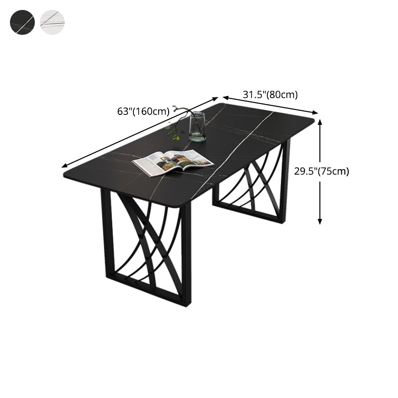 1/2/4/5/7 pezzi Dinette set moderno tavolo da pranzo in pietra sinterizzato con sedie