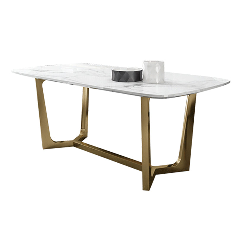 Glam 1/5/7 Pieces Dining Set Sintered Stone Dining Table for Home Use