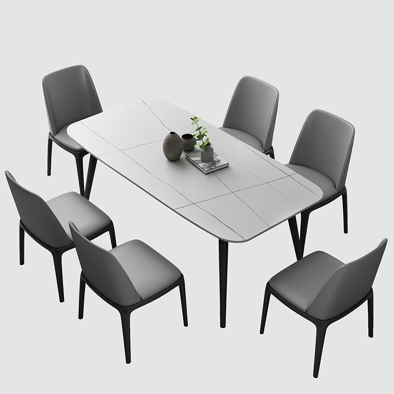 Modern 1/2/3/5/7 Pieces Dining Set Sintered Stone Dining Table Set