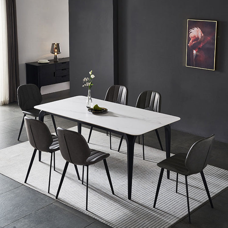 Contemporary 1/4/5/7 Pieces Dining Set Sintered Stone Dining Table Set