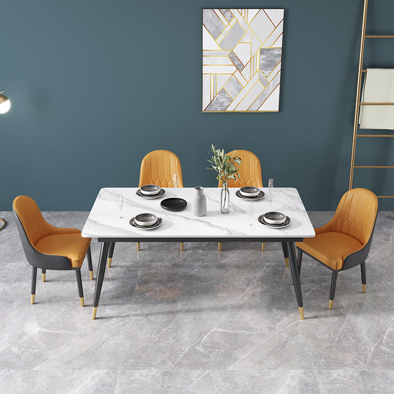 Glam 1/2/3/5/7 Pieces Dining Set Sintered Stone Dining Table Set for Home Use