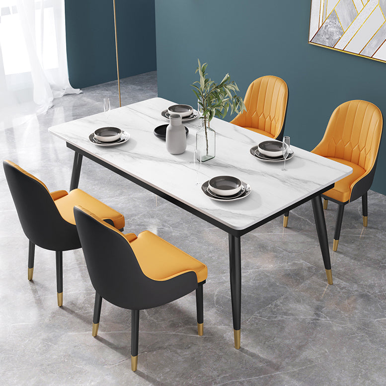 Glam 1/2/3/5/7 Pieces Dining Set Sintered Stone Dining Table Set for Home Use