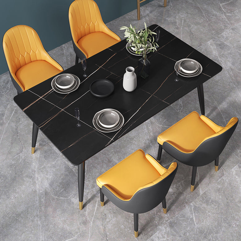 Glam 1/2/3/5/7 Pieces Dining Set Sintered Stone Dining Table Set for Home Use