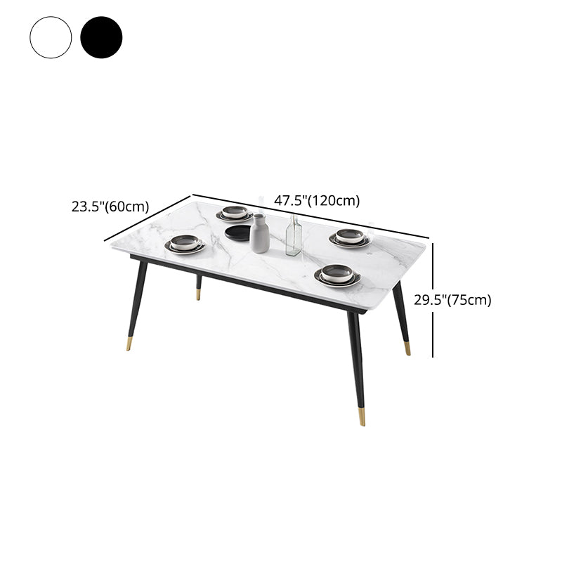 Glam 1/2/3/5/7 Pieces Dining Set Sintered Stone Dining Table Set for Home Use