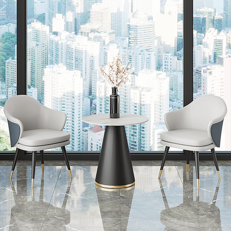 Modern 1/2/3/4/5 Pieces Dining Set Round White Dining Table Set for Home Use