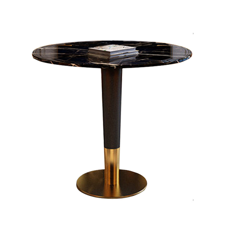 1/2/4/5 Pcs Metal Glam Style Dining Set with Round Table Dinette Set