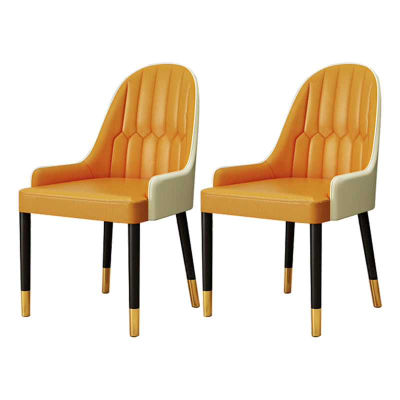 1/2/4/5 Pcs Metal Glam Style Dining Set with Round Table Dinette Set