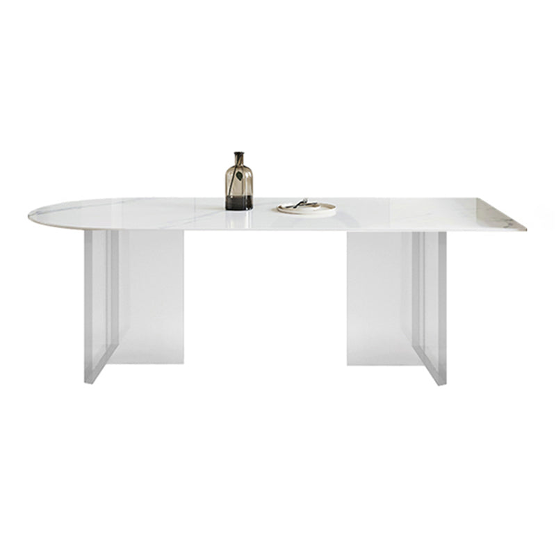Modern 1/2/3/4/5 Pieces Dining Set Rectangle Acrylic Dining Table Set