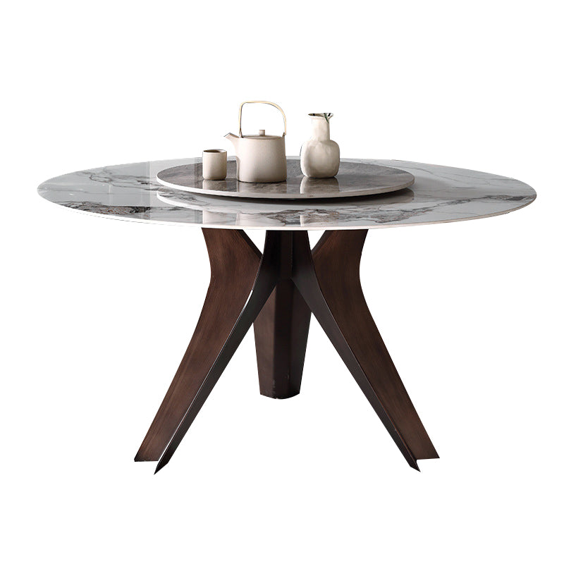 1/2/4/5/7 Pcs Metal Modern Dining Set with Round Table Dinette Set