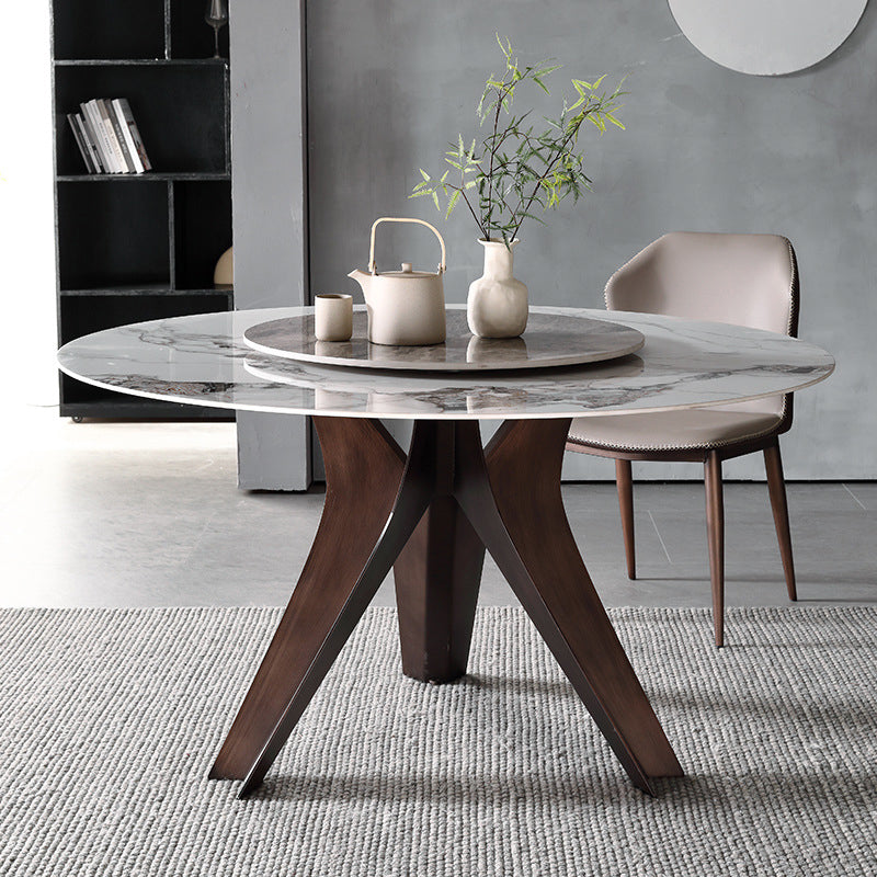 1/2/4/5/7 Pcs Metal Modern Dining Set with Round Table Dinette Set