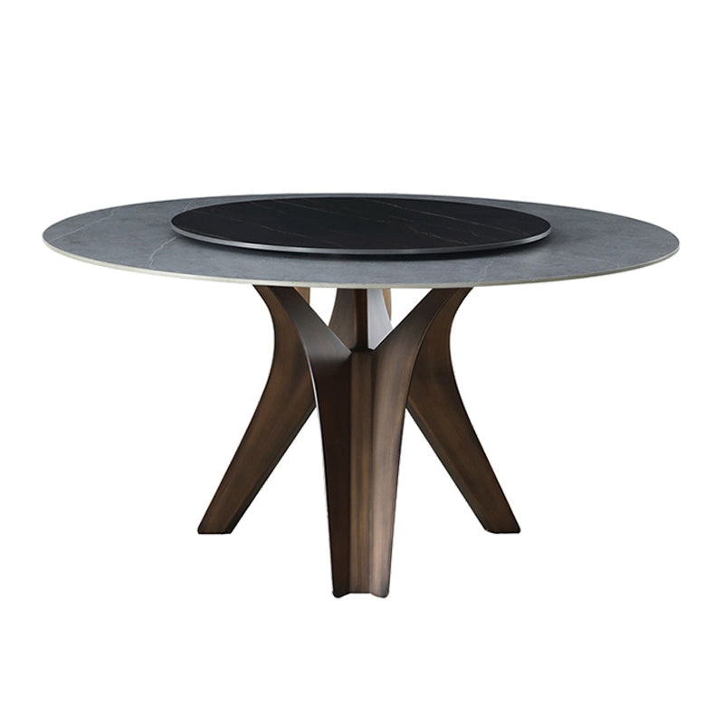 1/2/4/5/7 Pcs Metal Modern Dining Set with Round Table Dinette Set