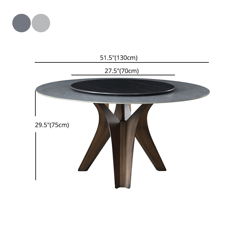 1/2/4/5/7 Pcs Metal Modern Dining Set with Round Table Dinette Set