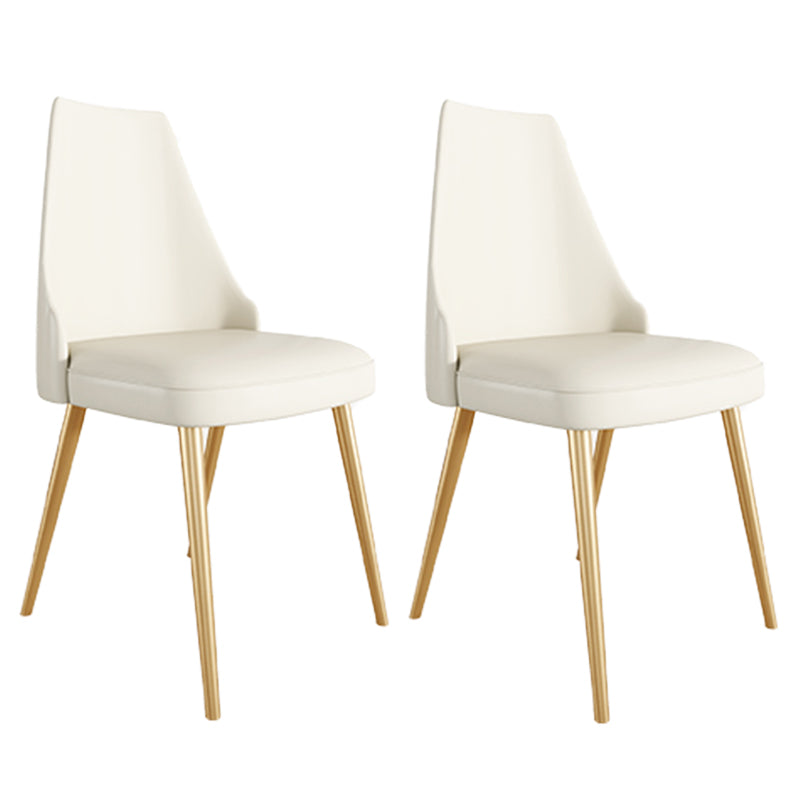 Glam 1/2/5/7 Pieces Dining Set Sintered Stone Dining Table Set with PU Leather Chairs