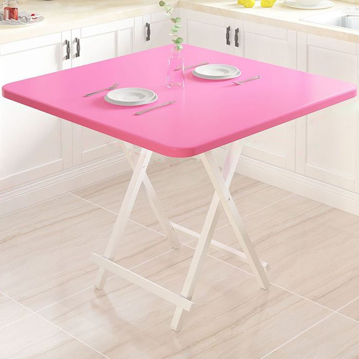 Industrieel uitbreidbare MDF -eettafel vierkante standaard eettafel voor keuken