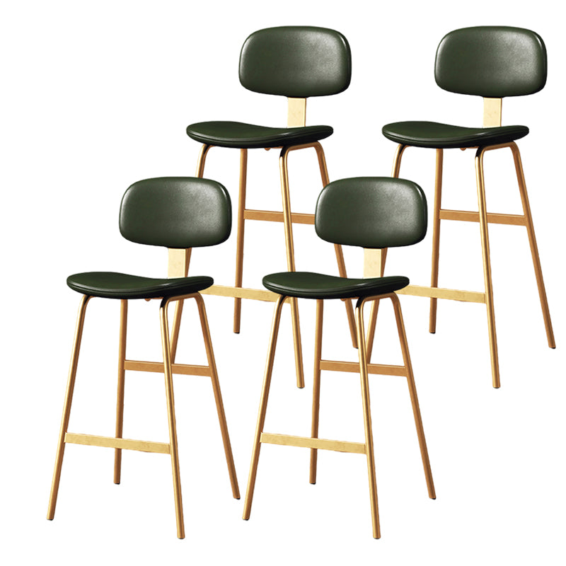 Barhocker im modernen Stil, Metallbeine, Eimer-Ledersitz, Barhocker für die Restaurantküche