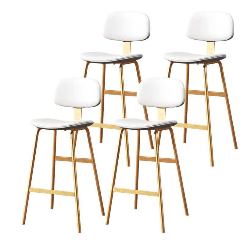 Barhocker im modernen Stil, Metallbeine, Eimer-Ledersitz, Barhocker für die Restaurantküche
