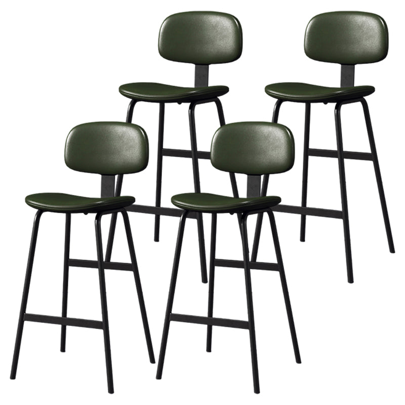 Barhocker im modernen Stil, Metallbeine, Eimer-Ledersitz, Barhocker für die Restaurantküche